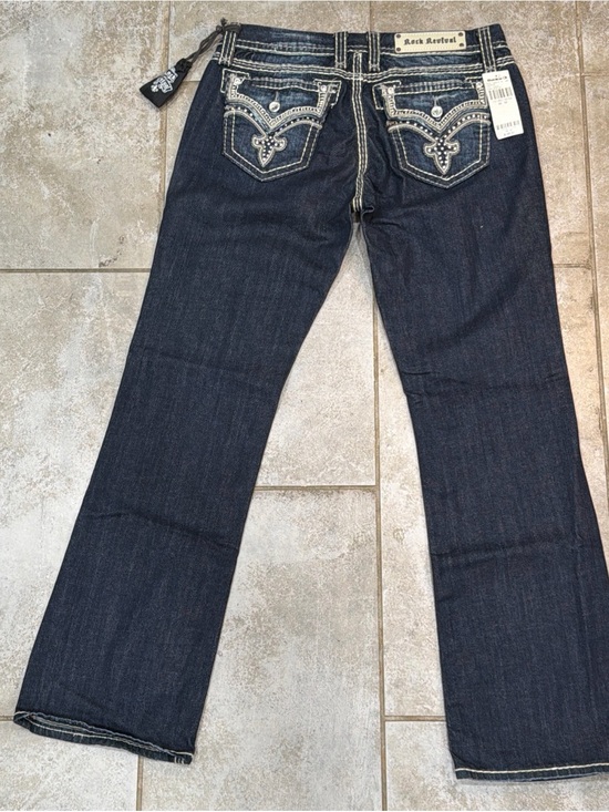 Rock Revival Denim - NWT Rock and Revival Darcy Easy Boot Bling Dark Wash Jean Embellished